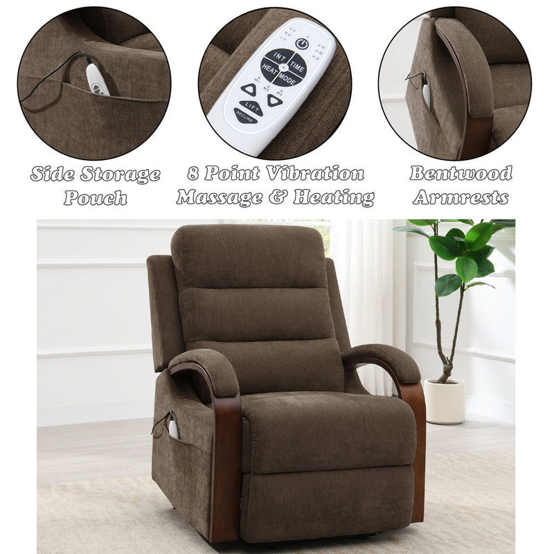 Kayla Power Recliner w/Lift & Heating & Massage - LV02879