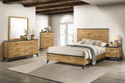 Kaywood 2-drawer Nightstand Bedside Table Natural Pine - 225002