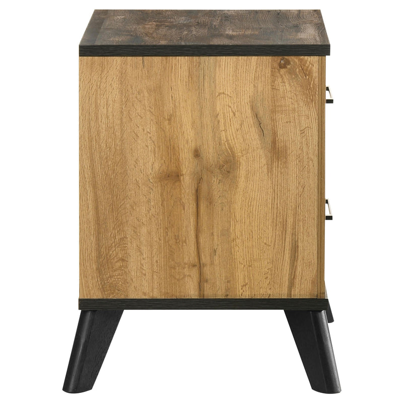 Kaywood 2-drawer Nightstand Bedside Table Natural Pine - 225002