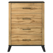 Kaywood 4-drawer Bedroom Chest of Drawers Natural Pine - 225005
