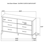 Kaywood 5-piece Queen Bedroom Set Natural Pine - 225001Q-S5
