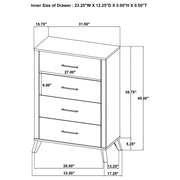 Kaywood 5-piece Queen Bedroom Set Natural Pine - 225001Q-S5
