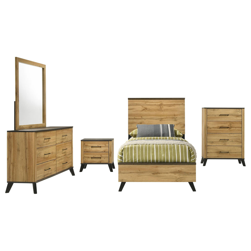 Kaywood 5-piece Twin Bedroom Set Natural Pine - 225001T-S5