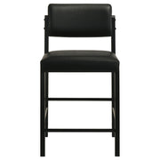 Kehoe Upholstered Counter Height Chair Black (Set of 2) - 193929BLK
