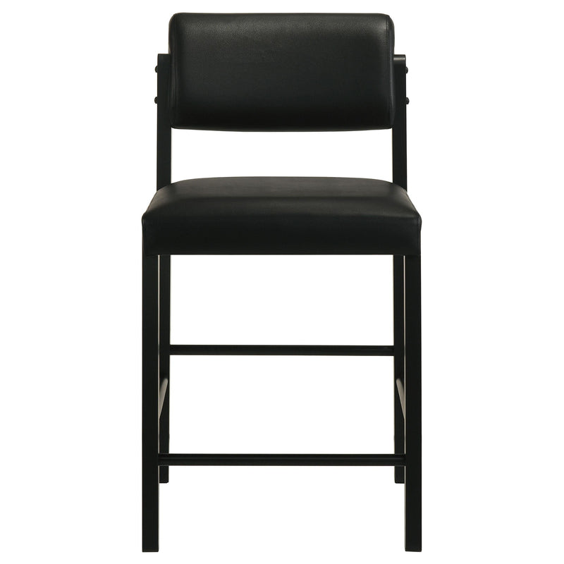 Kehoe Upholstered Counter Height Chair Black (Set of 2) - 193929BLK