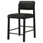 Kehoe Upholstered Counter Height Chair Black (Set of 2) - 193929BLK