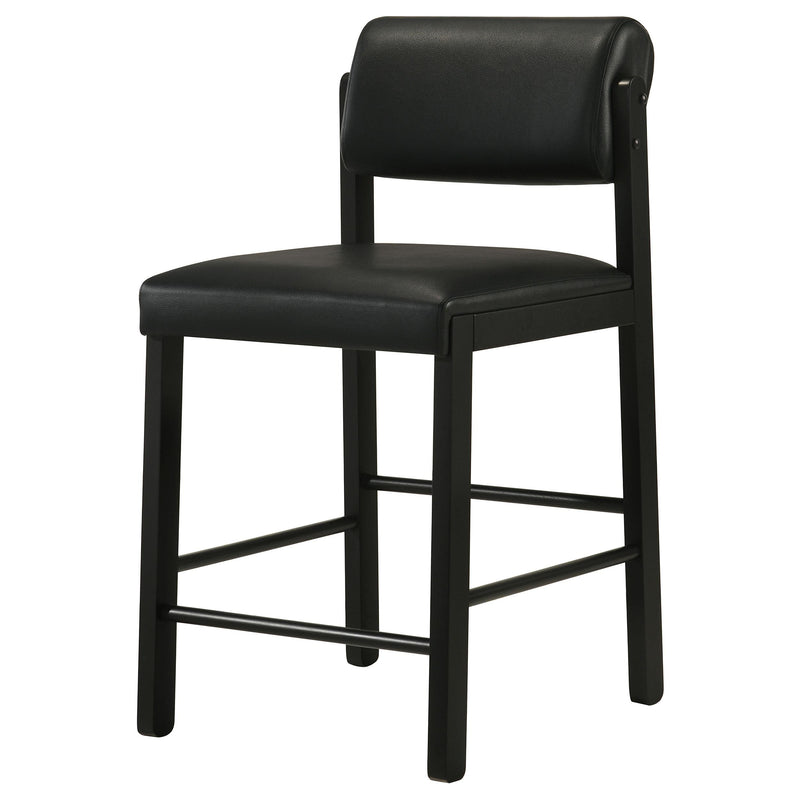Kehoe Upholstered Counter Height Chair Black (Set of 2) - 193929BLK