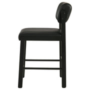 Kehoe Upholstered Counter Height Chair Black (Set of 2) - 193929BLK