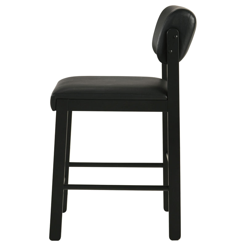 Kehoe Upholstered Counter Height Chair Black (Set of 2) - 193929BLK