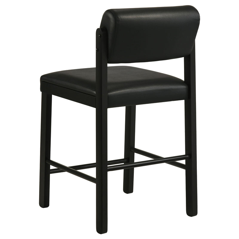 Kehoe Upholstered Counter Height Chair Black (Set of 2) - 193929BLK