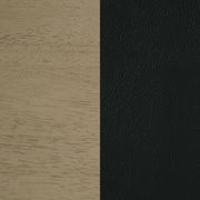 Kehoe Upholstered Dining Side Chair Black and Natural Oak (Set of 2) - 193922NAT