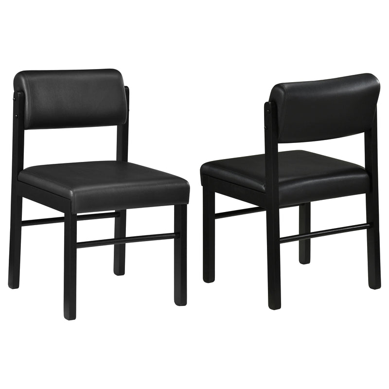 Kehoe Upholstered Dining Side Chair Black (Set of 2) - 193922BLK