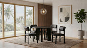 Kehoe Upholstered Dining Side Chair Black (Set of 2) - 193922BLK