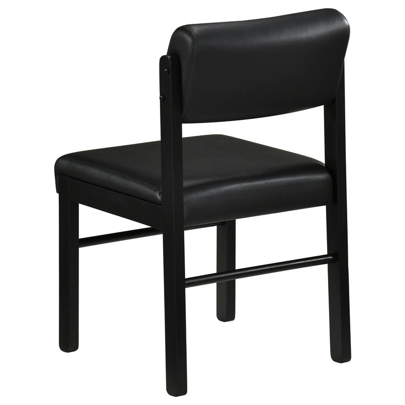 Kehoe Upholstered Dining Side Chair Black (Set of 2) - 193922BLK