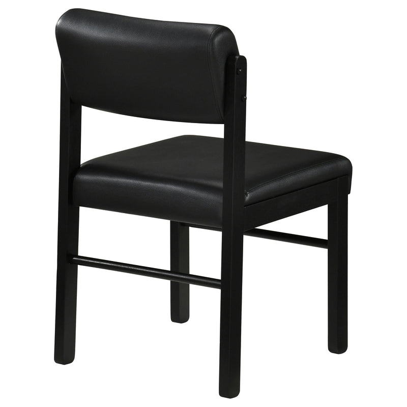 Kehoe Upholstered Dining Side Chair Black (Set of 2) - 193922BLK