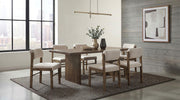 Kehoe Upholstered Dining Side Chair Cream and Walnut (Set of 2) - 193932WAL