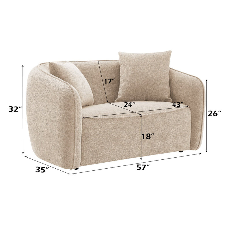 Keith Loveseat w/2 Pillows - LV03611