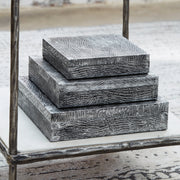 Keldy Antique Pewter Finish Box (Set of 3) - A2000491