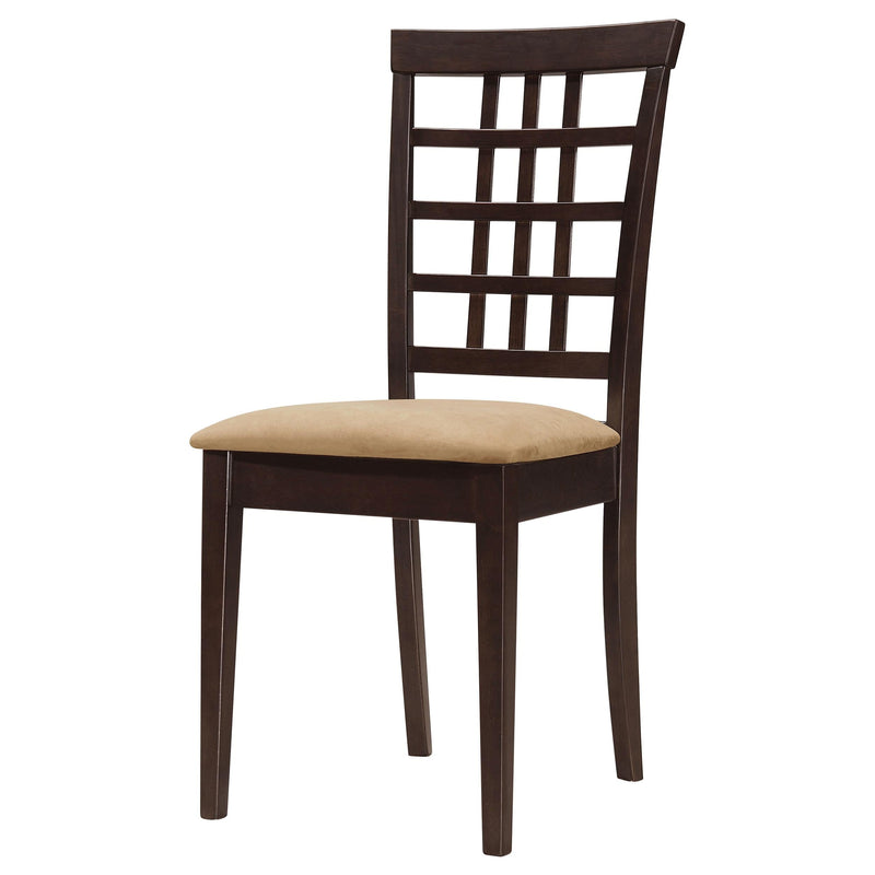 Kelso Lattice Back Dining Side Chair Cappuccino (Set of 2) - 190822