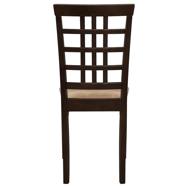 Kelso Lattice Back Dining Side Chair Cappuccino (Set of 2) - 190822