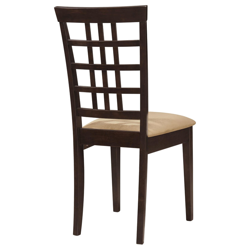 Kelso Lattice Back Dining Side Chair Cappuccino (Set of 2) - 190822
