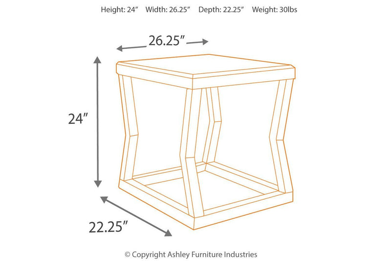 Kelton Espresso End Table - Gate FurnitureEnd Table
