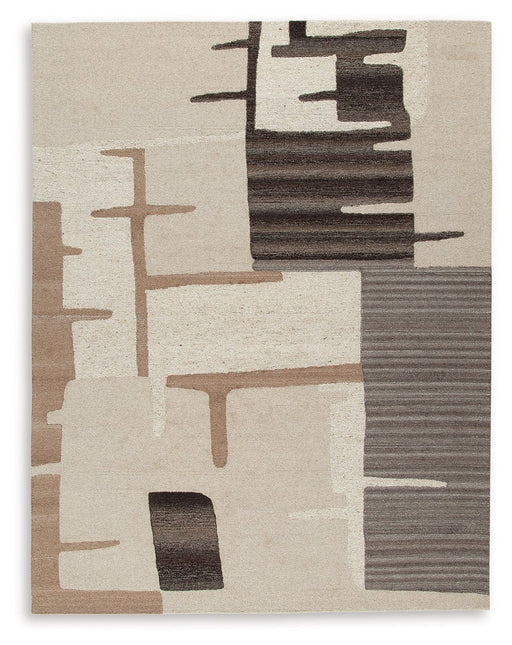 Kencher Beige/Brown Large Rug - R406821