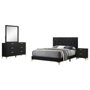 Kendall 4-piece California King Bedroom Set Black - 224451KW-S4
