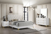 Kendall 4-piece California King Bedroom Set White - 224401KW-S4