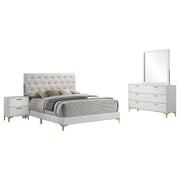 Kendall 4-piece Eastern King Bedroom Set White - 224401KE-S4