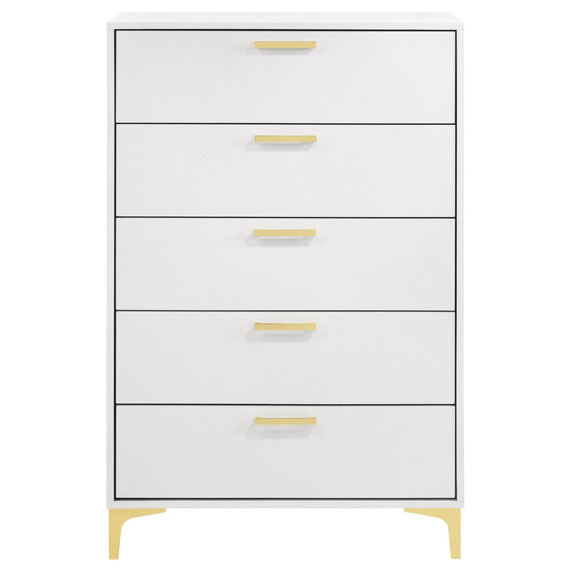 Kendall 5-drawer Bedroom Chest White - 224405