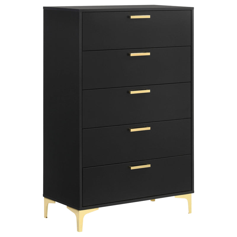 Kendall 5-piece California King Bedroom Set Black - 224451KW-S5