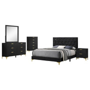 Kendall 5-piece California King Bedroom Set Black - 224451KW-S5