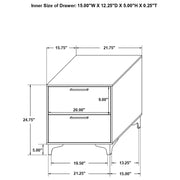 Kendall 5-piece California King Bedroom Set White - 224401KW-S5