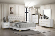 Kendall 5-piece Eastern King Bedroom Set White - 224401KE-S5