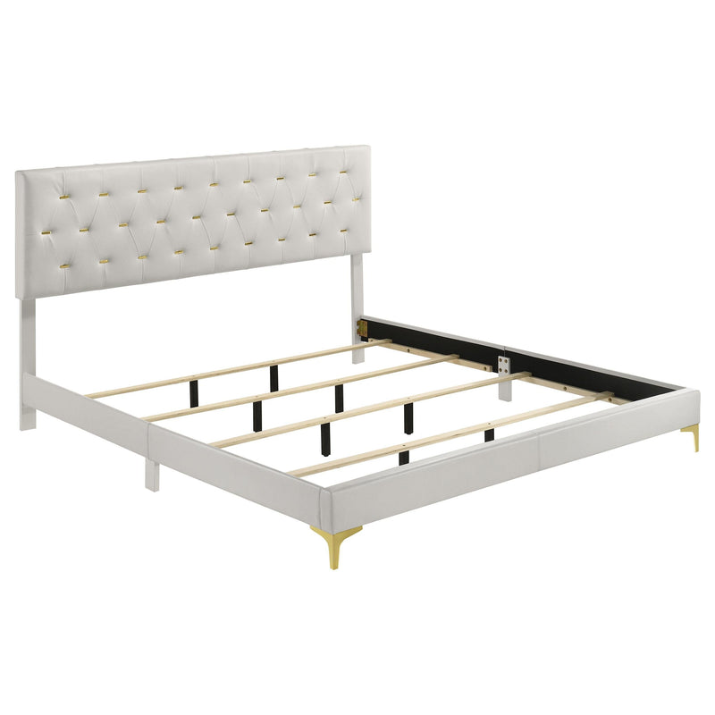 Kendall 5-piece Eastern King Bedroom Set White - 224401KE-S5