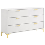 Kendall 5-piece Eastern King Bedroom Set White - 224401KE-S5