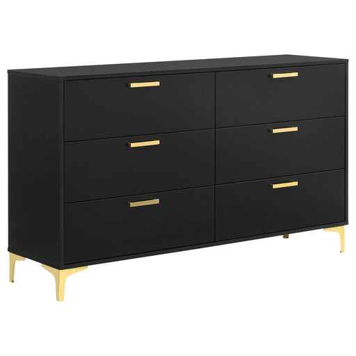 Kendall 6-drawer Dresser Black - 224453
