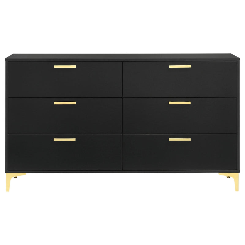 Kendall 6-drawer Dresser Black - 224453
