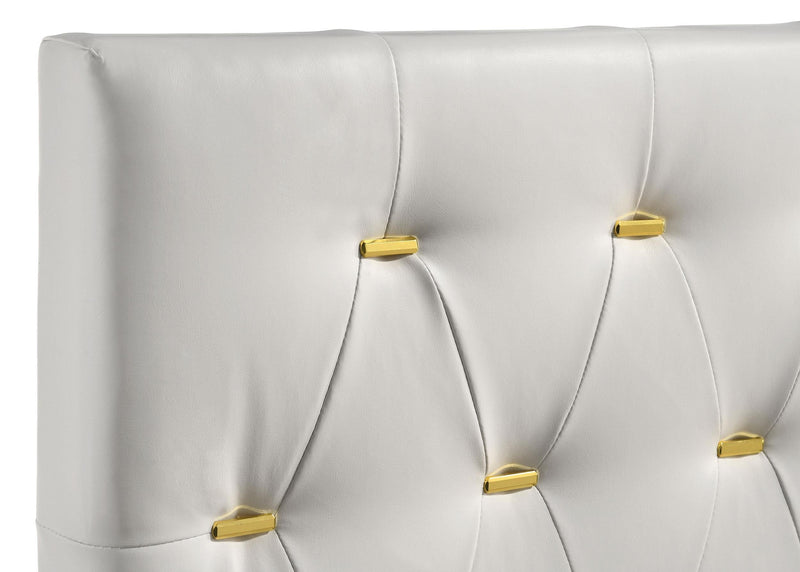 Kendall Upholstered Queen Panel Bed White - 224401Q