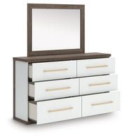 Kendanport Brown Dresser and Mirror - PCB1108B1