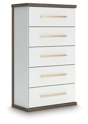 Kendanport Brown/White Chest of Drawers - PCB1108-46