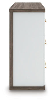 Kendanport Brown/White Dresser - PCB1108-31
