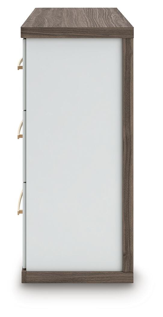 Kendanport Brown/White Dresser - PCB1108-31