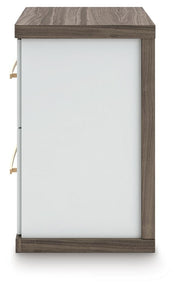 Kendanport Brown/White Nightstand - PCB1108-92