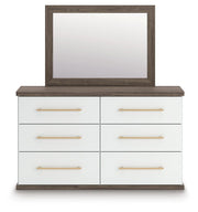 Kendanport King Platform Bed, Dresser, Mirror and Nightstand - PCB1108B12