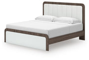 Kendanport King Platform Bed, Dresser, Mirror and Nightstand - PCB1108B12