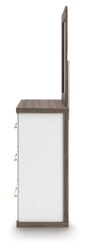 Kendanport King Platform Bed, Dresser, Mirror and Nightstand - PCB1108B12