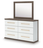 Kendanport King Platform Bed, Dresser, Mirror and Nightstand - PCB1108B12