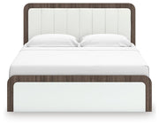 Kendanport King Platform Bed, Dresser, Mirror and Nightstand - PCB1108B12